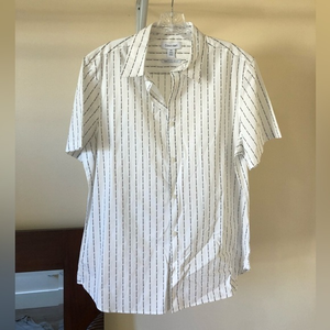 Rare Calvin Klein Button Down │‎ Men’s Size Medium │ Logo Spell-Out